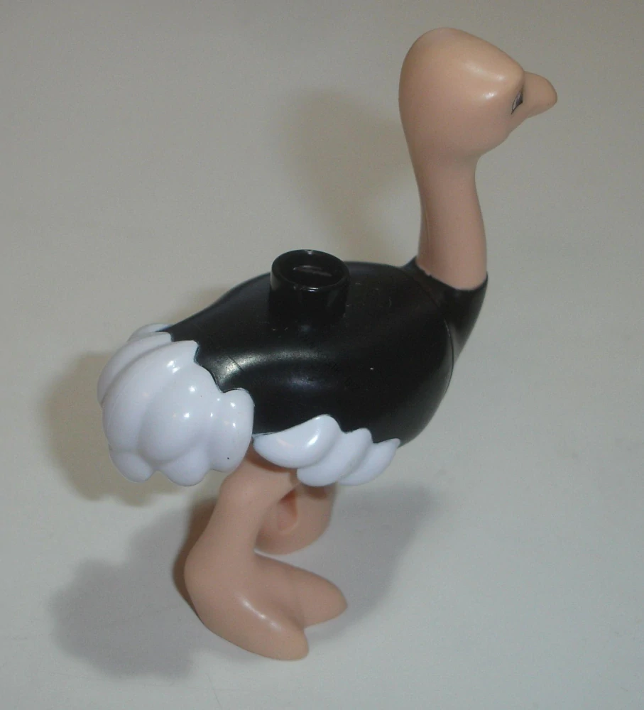 Lego Duplo D00795-2 (dupostrich01) pštros (drobné vady potisku peří viz foto) POUŽITÉ