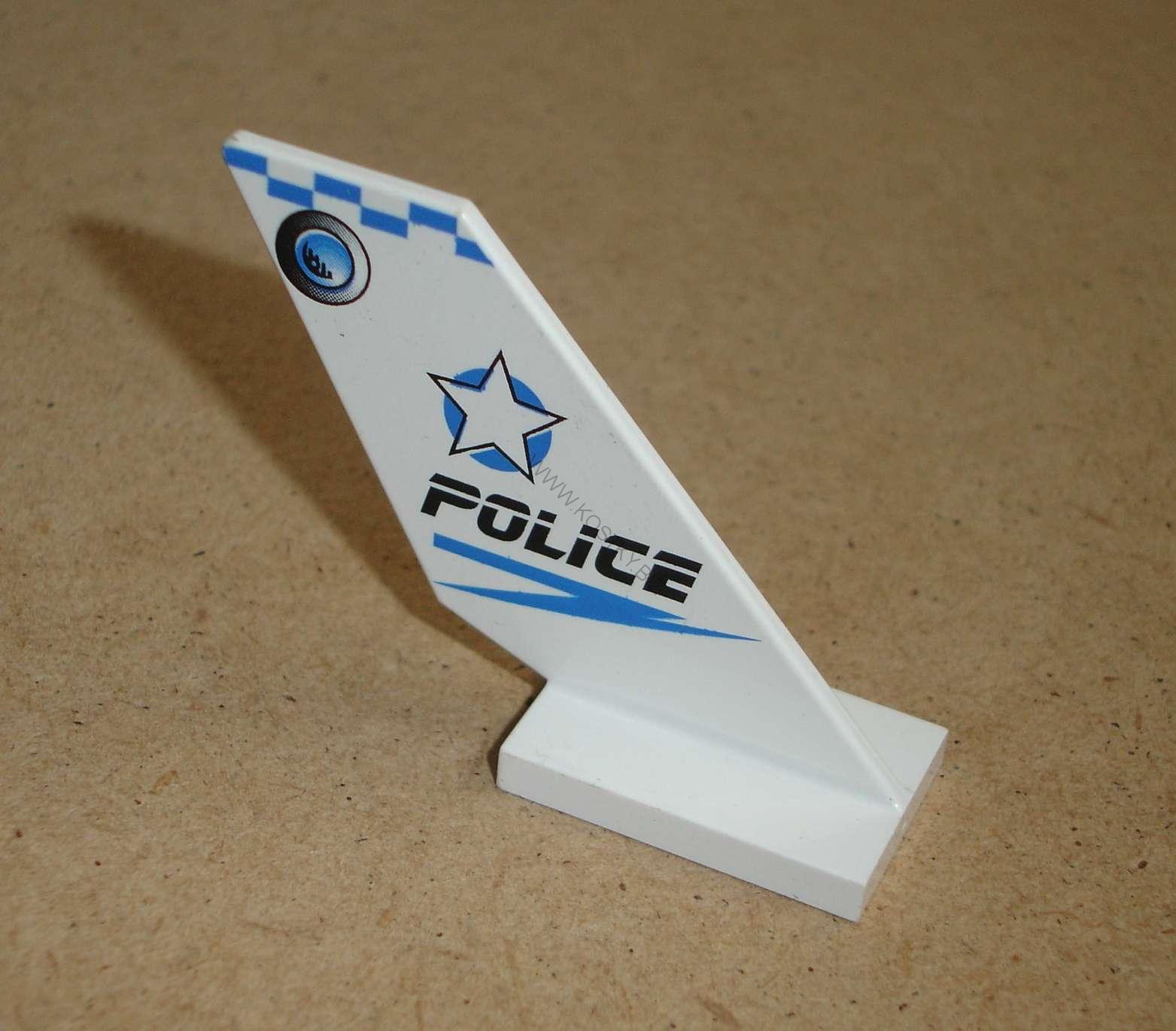 Lego 653439 (6239px1) díl pro letadlo - ocas s potiskem na obou stranách (policie) 1 ks POUŽITÉ