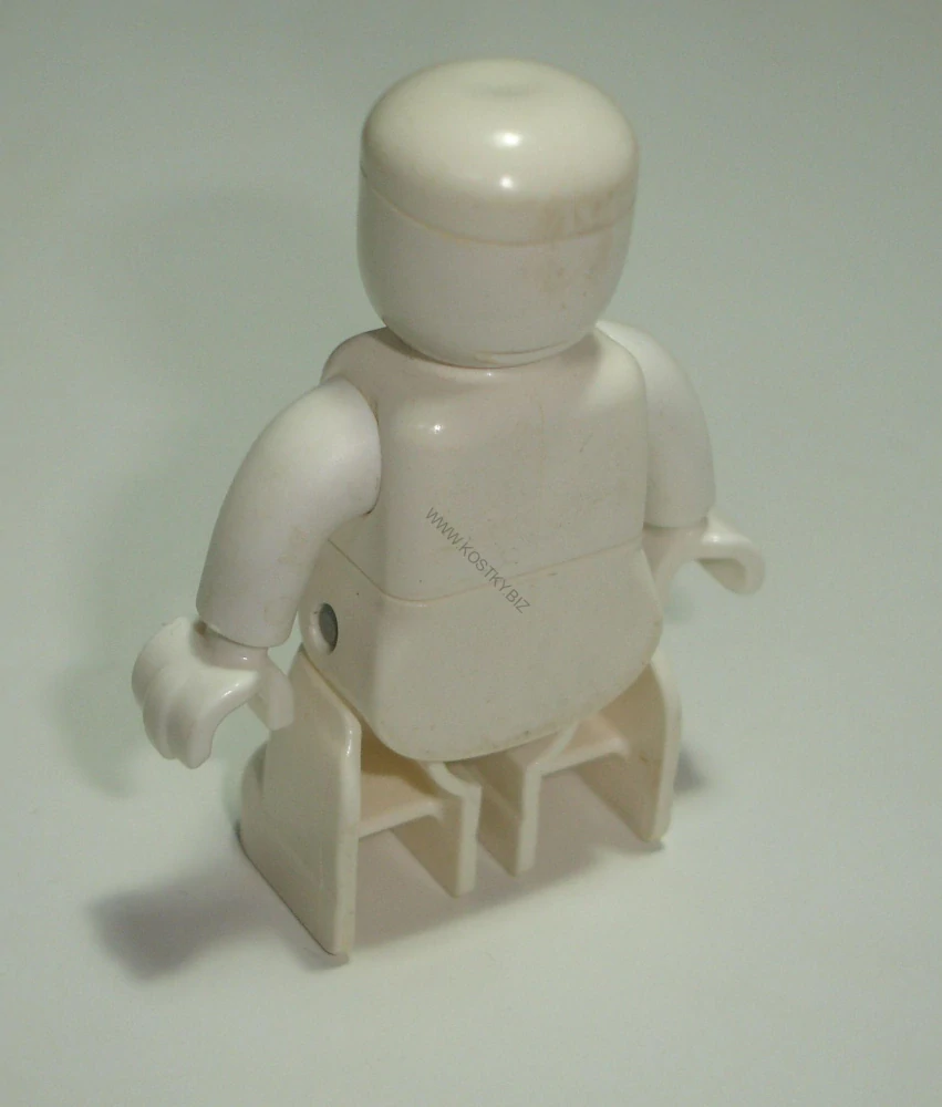 Lego Duplo D81573-2 (47394pb049) figurka kostlivec (horší stav viz foto, místy zežloutlý) POUŽITÉ