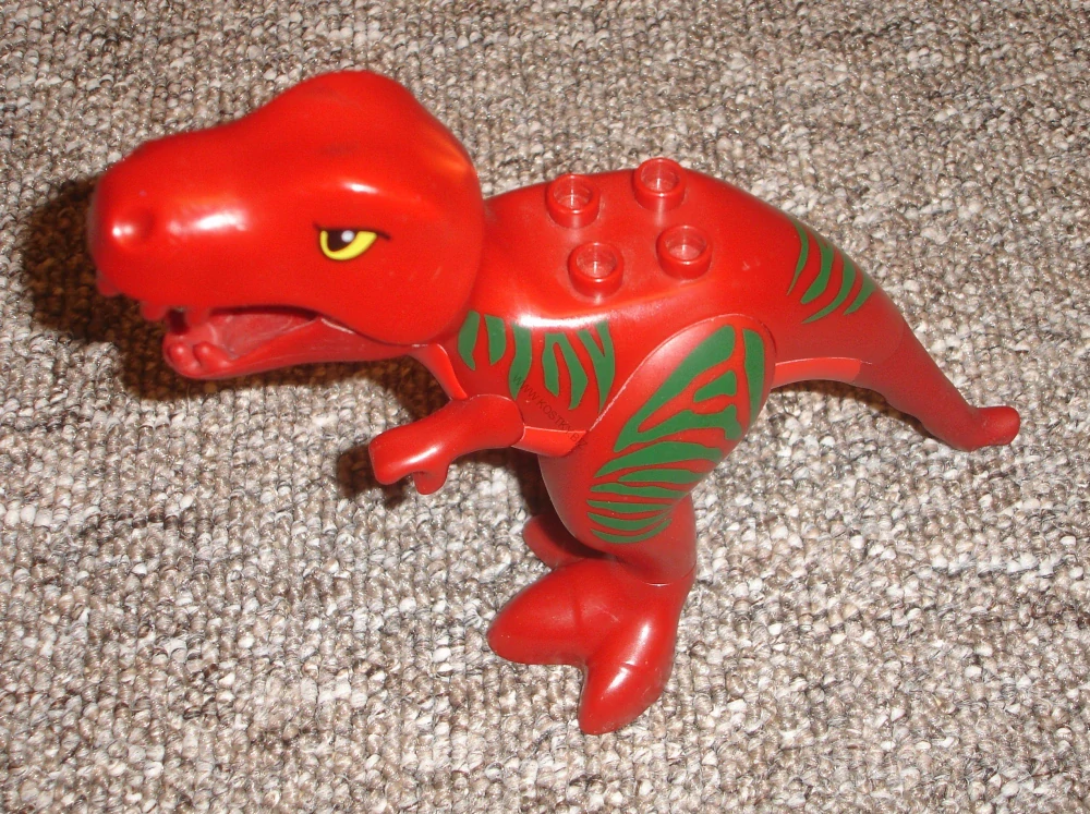 Lego Duplo D00305-2 (60764c02pb01) dinosaurus T-Rex s otevírací tlamou (horší hlava viz foto) POUŽITÉ