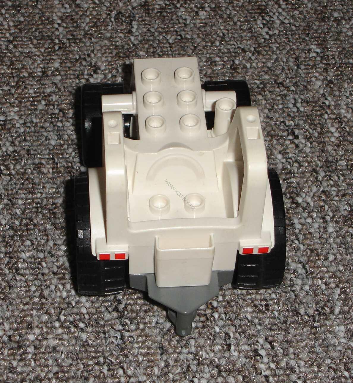 Lego Duplo D50925 traktor bílý rovný předek Safari POUŽITÉ