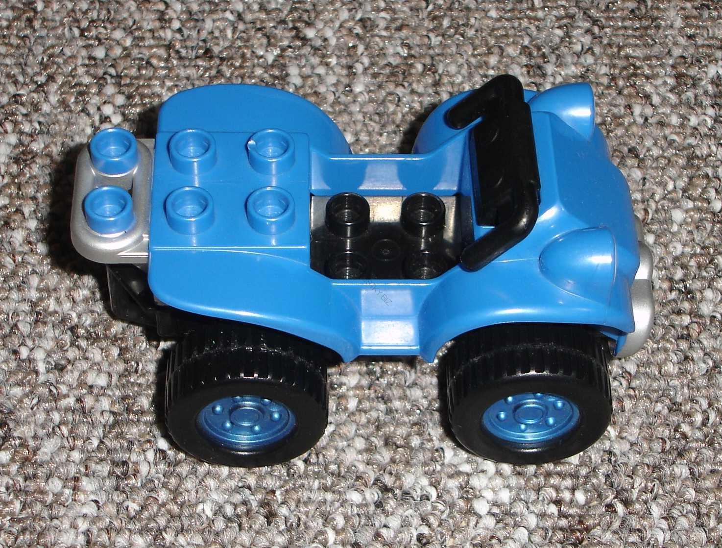 Lego Duplo D50180 metalicky modrá čtyřkolka (Bořek stavitel) POUŽITÉ