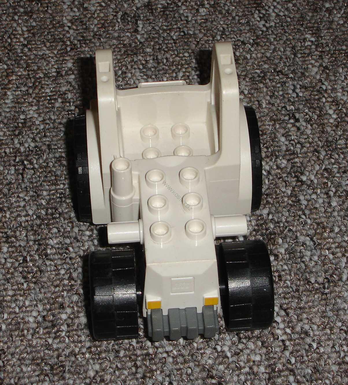 Lego Duplo D50925 traktor bílý rovný předek Safari POUŽITÉ