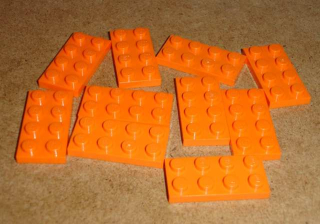 Lego 202730-X (3020) destička, podložka 2x4 10 ks POUŽITÉ