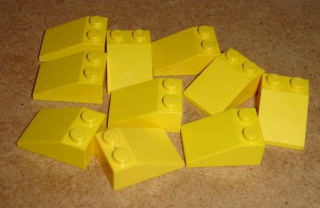 Lego 301550-X (3298) šikmá, střecha 33 3x2 10 ks POUŽITÉ