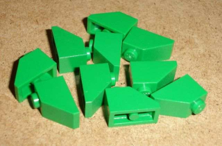 Lego 302190-X (3040) šikmá, střecha 45 2x1 10 ks POUŽITÉ