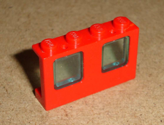 Lego 400712 (4863, 4862) okno 1x4x2 letadlo se sklem (trans-light blue) POUŽITÉ