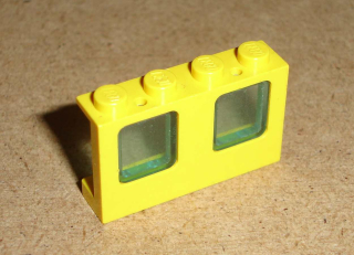 Lego 400714 (4863, 4862) okno 1x4x2 letadlo se sklem (trans-light blue) 1 ks POUŽITÉ