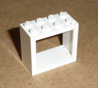 Lego 400842 (4132) okno 2x4x3 rám 1 ks POUŽITÉ