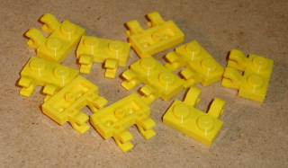 Lego 250325-X (60470, 60470b) destička speciální 1x2, klip 10 ks POUŽITÉ