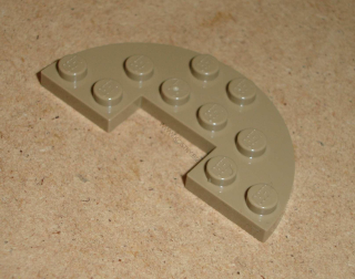 Lego 700543 (18646) kulatá destička 3x6 s výřezem 1x2 1 ks POUŽITÉ