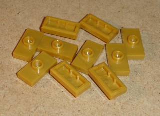 Lego 250271-2X (15573) destička speciální 1x2 10 ks POUŽITÉ