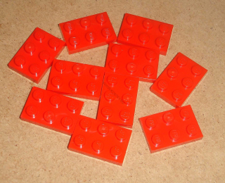 Lego 202480-XP (3021) destička, podložka 2x3 10 ks NOVÉ2