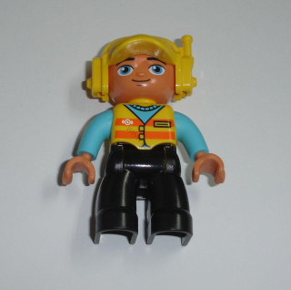 Lego Duplo D80472 (47394pb253) figurka železničář POUŽITÉ