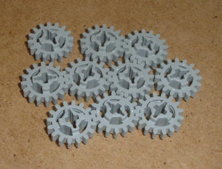 Lego 515205-X (94925) technic oz.kolo 16 zubů 10 ks POUŽITÉ