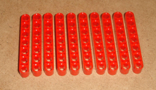 Lego 522535-X (32524) technic rameno 1x7 10 ks POUŽITÉ