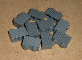 Lego 151655-X (2877) kostky žebrované 10 ks POUŽITÉ