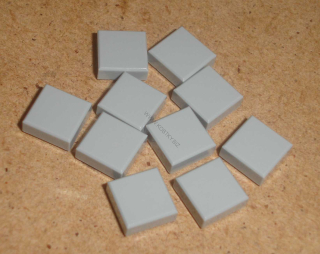 Lego 600120-X (3070) hladké kostky 1x1 10 ks POUŽITÉ