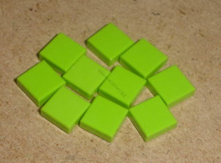 Lego 600135-X (3070) hladké kostky 1x1 10 ks POUŽITÉ