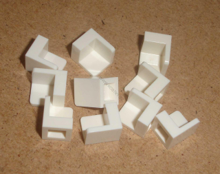 Lego 605095-X (6231) panel 1x1x1 roh 10 ks POUŽITÉ
