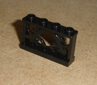 Lego 425210 (19121) plot, zábradlí 1x4x2 s ornamenty 1 ks POUŽITÉ