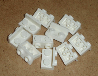 Lego 252650-X (99780) bracket 1x2 - 1x2 inverted 10 ks POUŽITÉ