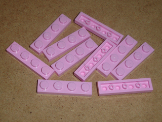 Lego 200950-X (3710) destička, podložka 1x4 10 ks POUŽITÉ