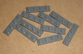 Lego 200980-X (3710) destička, podložka 1x4 10 ks POUŽITÉ