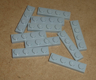 Lego 201040-X (3710) destička, podložka 1x4 10 ks POUŽITÉ