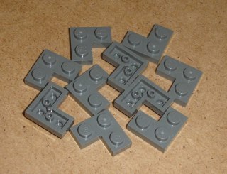 Lego 202160-X (2420) destička 2x2 rohová 10 ks POUŽITÉ