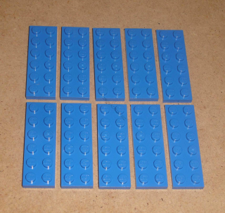 Lego 202805-X (3795) destička, podložka 2x6 10 ks POUŽITÉ