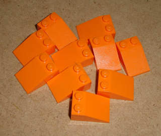 Lego 301500-X (3298) šikmá, střecha 33 3x2 10 ks POUŽITÉ