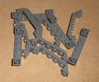 Lego 300907-X (52501) šikmá, inverted 45 6x1 10 ks POUŽITÉ