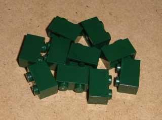 Lego 100780-X (3004) kostka 1x2 10 ks POUŽITÉ