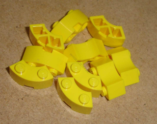 Lego 700247-X (85080) kulatá kostka 2x2 čtvrtkruh 10 ks POUŽITÉ