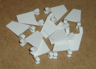 Lego 929584-X (44676) vlajka 2x2 lichoběžník 10 ks POUŽITÉ