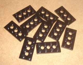 Lego 541140-X (3709) technic deska 2x4 10 ks POUŽITÉ
