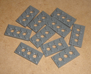Lego 541155-X (3709) technic deska 2x4 10 ks POUŽITÉ