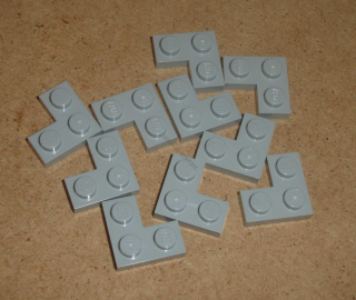 Lego 202210-X (2420) destička 2x2 rohová 10 ks POUŽITÉ