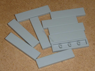 Lego 601015-X (2431) hladké kostky 1x4 10 ks POUŽITÉ