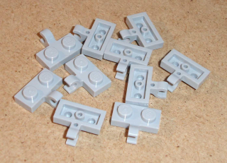 Lego 257585-X (11476) destička speciální 1x2, klip 10 ks POUŽITÉ
