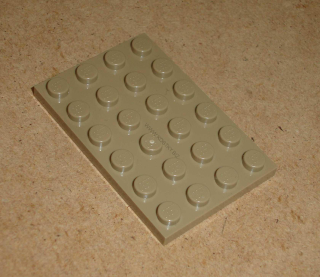 Lego 204170 (3032) destička, podložka 4x6 1 ks POUŽITÉ
