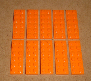 Lego 202970-X (3795) destička, podložka 2x6 10 ks POUŽITÉ