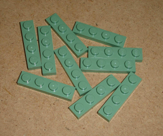 Lego 201150-X (3710) destička, podložka 1x4 10 ks POUŽITÉ