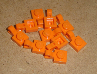 Lego 250124-X (6019, 61252) destička speciální 1x1 s klipem 10 ks POUŽITÉ
