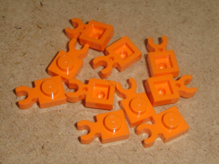 Lego 250188-X (4085d) destička speciální 1x1 s klipem 10 ks POUŽITÉ