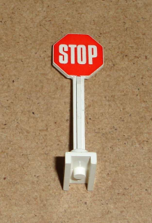 Lego 939704 (739p01) dopravní značka "STOP" 1 ks POUŽITÉ