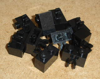Lego 152165-X (30237a) kostky s klipem 10 ks POUŽITÉ