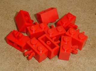 Lego 152205-X (30237a) kostky s klipem 10 ks POUŽITÉ