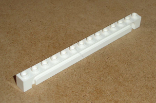Lego 153225 (4217) kostky s drážkou bílá 1 ks POUŽITÉ